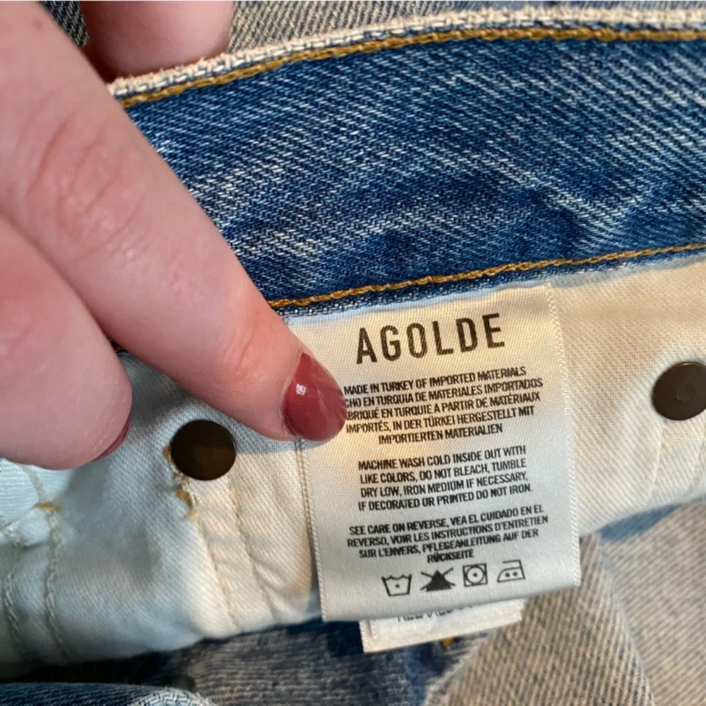 AGOLDE Relaxed Boot Cut Jeans Raw Hem - Picture 7 of 8